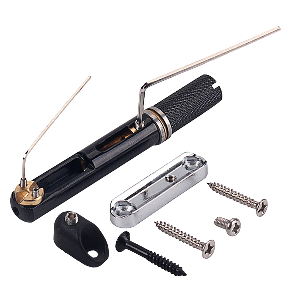 

Zinc Alloy Round Stick Bridge Set( Bass Bridge+Wrench+Screws+Bass Bridge Base) for 5 Strings Headless Electric Bass