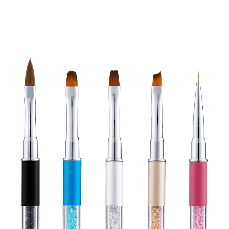 1 шт. кисть для ногтей Стразы акриловая ручка резьба дизайна советы рисования