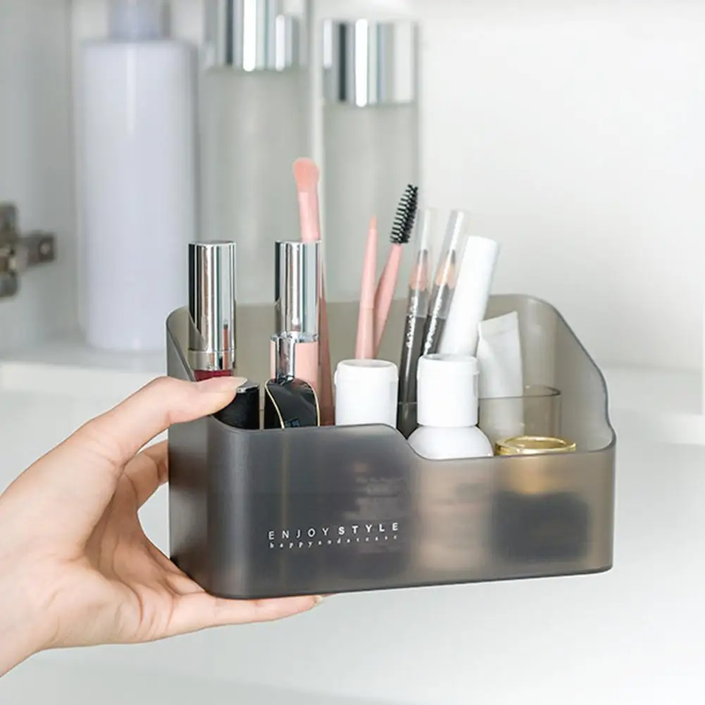 

Desktop Cosmetics Organizer Storage Box Multifunctional Remote Storage Skin Box Products Care Cosmetics Control Makeup Jewe Z9x4