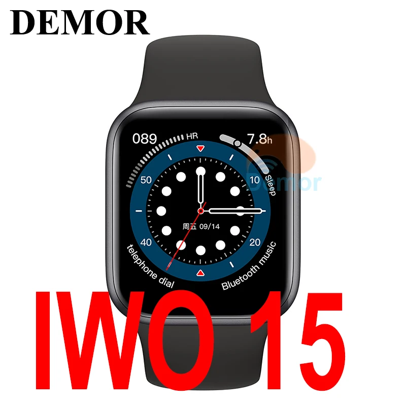 

DEMOR IWO 15 Pro Smart Watch Series 6 44mm 40mm Heart Rate Monitor Smartwatch for Men Women W46 W56 W66 Android 8 12 13 14 Phone