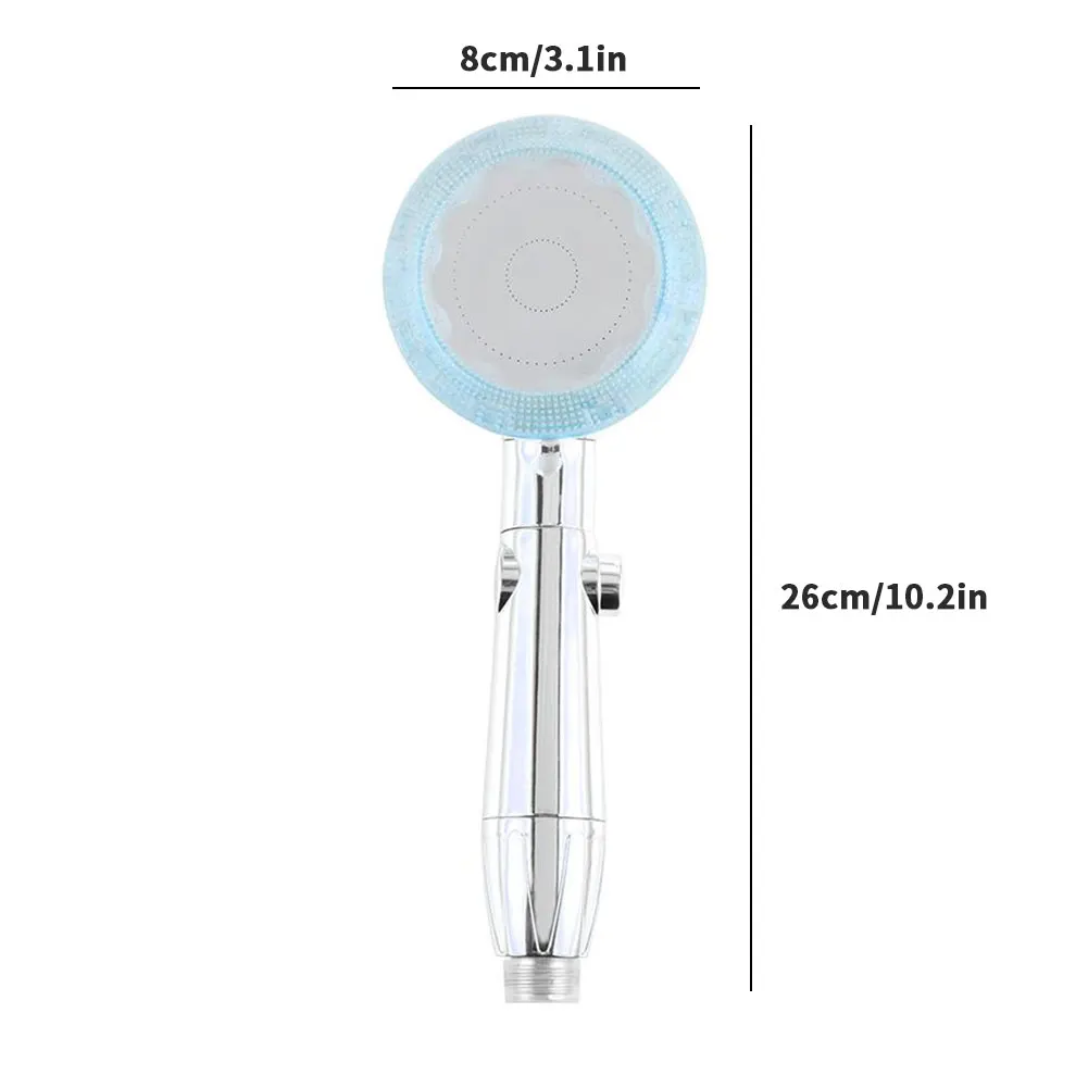 

3 Colors Bathroom High Pressure Switch On/Off Button 3-Function Shower Head Magic Massage Skin Clean Water Saving Spray Nozzle