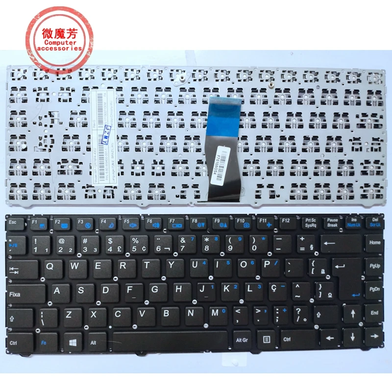 

BR Keyboard For CLEVO W940 MP-12R78PA-4302 6-80-W9400-330-1 MP-12R78PA-4305 MP-12R78PA-43022 MP-12R76GR-4302 6-80-W94A0-070-1