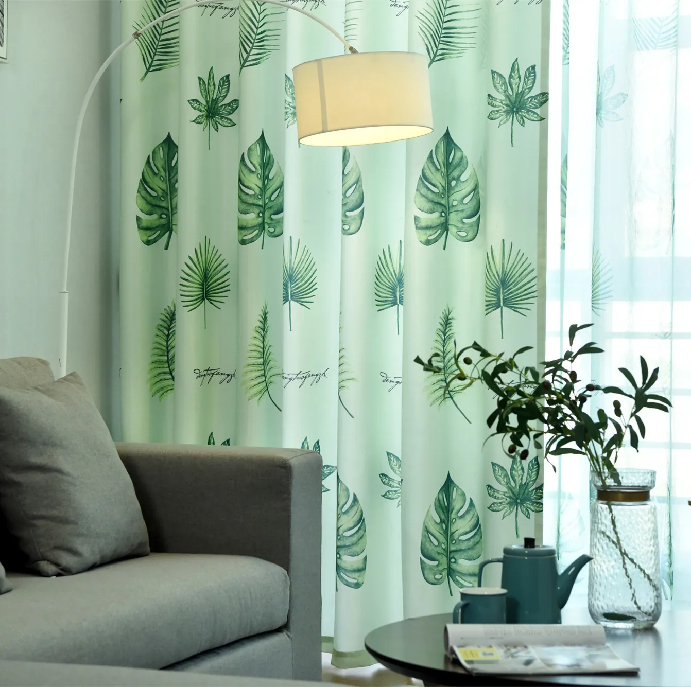 Простые современные эргономичные хлопковые шторы для гостиной столовой спальни