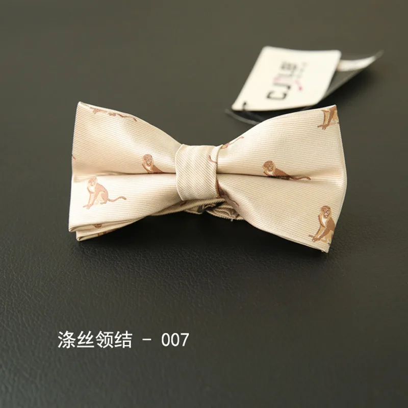 

Linbaiway Animals Bowtie for Mens Suit Fabric Bowtie Men Tuxedo Butterfly Business Banquet Party Bow Tie Cravat Custom LOGO