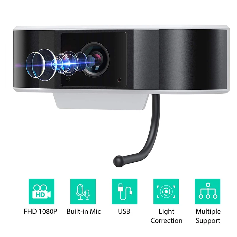 Веб камера 1080p HD с микрофоном USB компьютерная потоковая веб для настольного ПК и