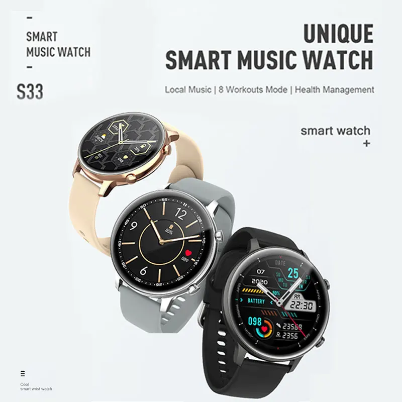 LYKRY S33 Smart Watch Bussiness Men women's Watches Heart Rate Fiteness Bracelet for Android ios xiaomi huawei iphone samsung |