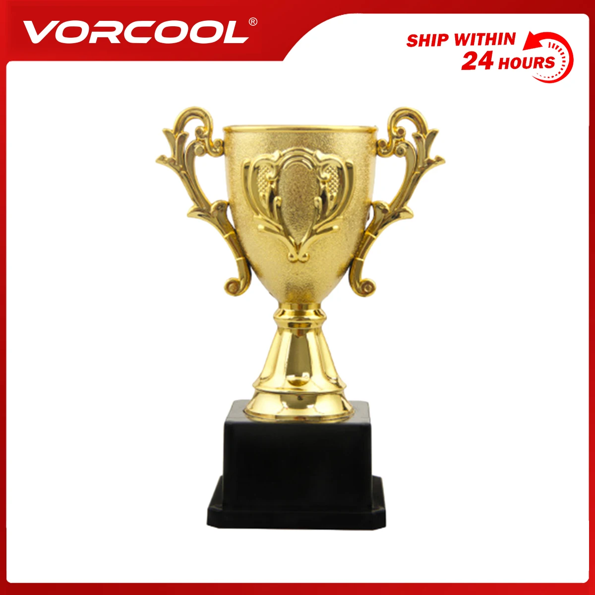 Мини трофей 18 см шикарный пластиковый прочный для образовательных соревнований