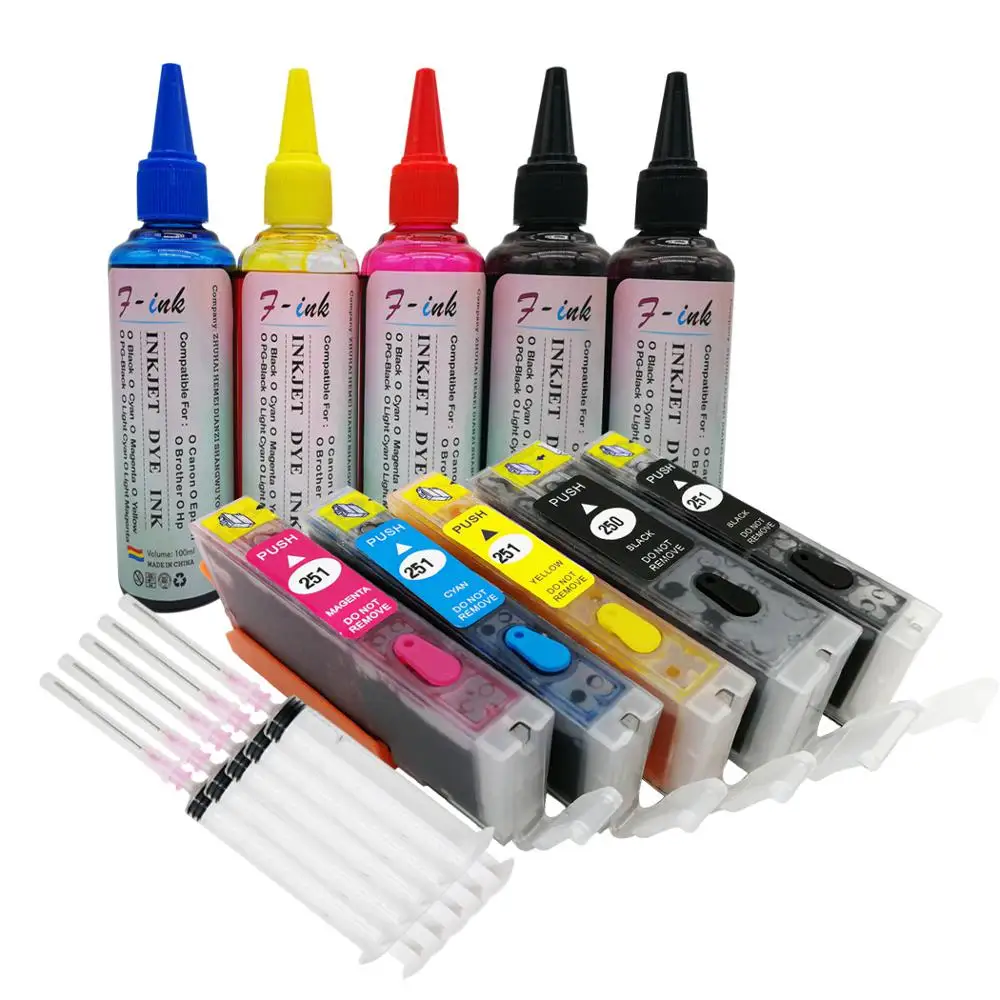 Набор чернил для Canon PIXMA IP7240 MG5440 MG5540 MG6440 MG6640 MG5640 MX924 MX724 IX6840|Наборы заправки