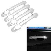 abs chrome car exterior side door handle cover for honda accord sedan 4 doors 2003 2007 without passenger side keyhole