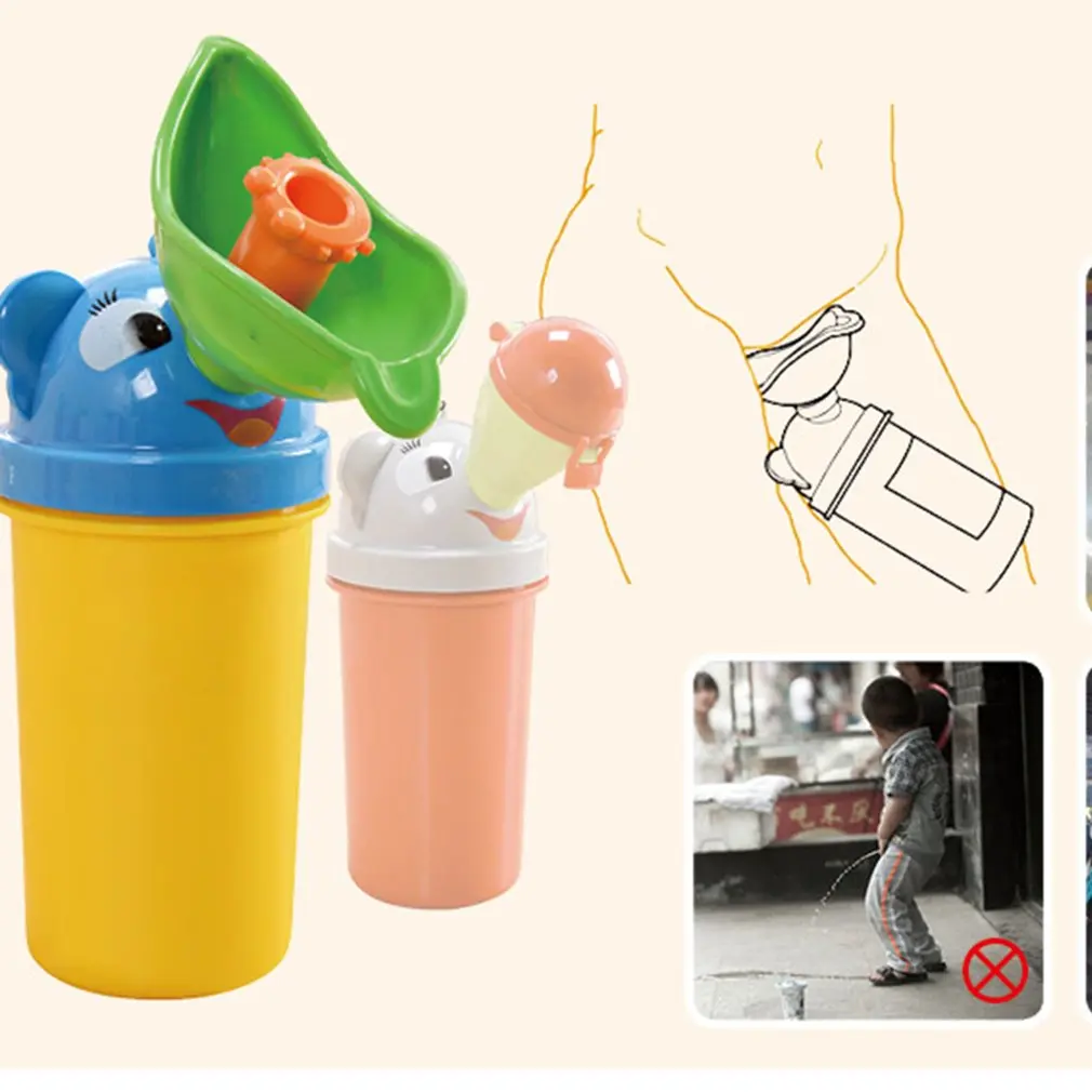 

Urinal car Portable Convenient Travel Cute Baby Urinal Kids Potty Boys Girls Car Toilet Vehicular Urinal Traveling urination new