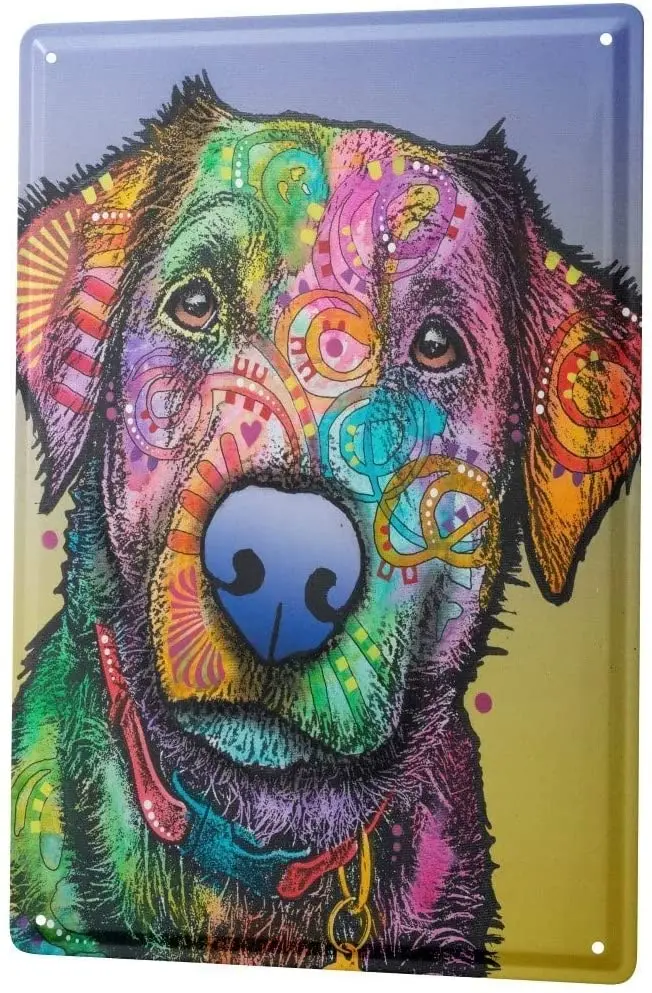 

Милый Постер для практики ветеринара, лабрадор, Забавный знак, жестяное искусство, алюминиевые ретро металлические жестяные знаки, 20x30 см