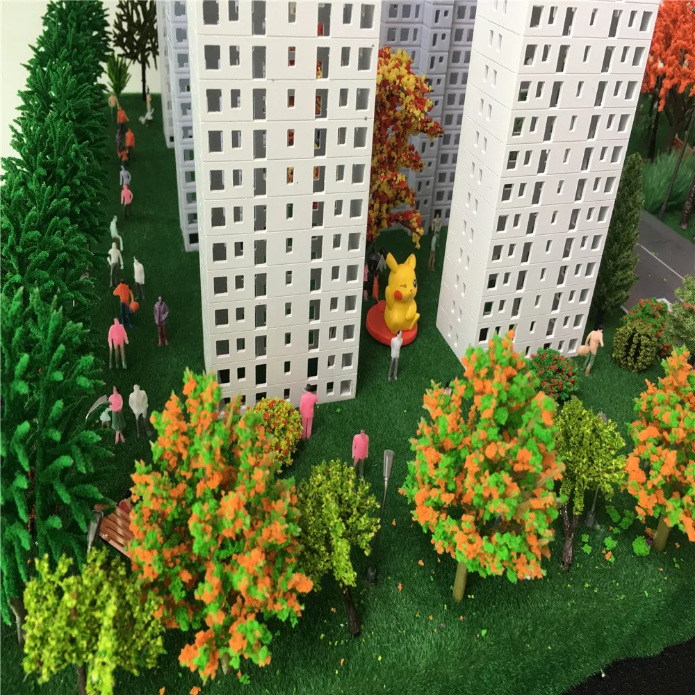

500pcs DIYcheap 1/75 Scale Model Train Building People Toys Painted Model Passenger Figure For Diorama Railway Scene Layout Kit