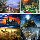 5d Diy Алмазная Картина Пейзаж с вышивкой крестиком квадратныйкруглый Алмазная мозаика из горного хрусталя для росписи украшения дома