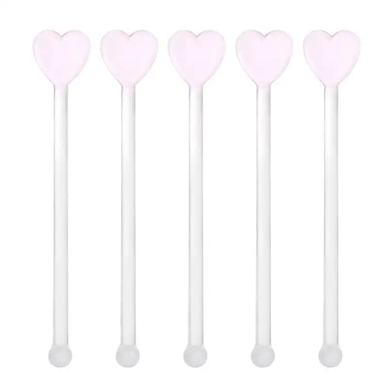 5 шт. разные цвета прозрачный Стекло коктейль смеситель Stick Творческий палочка