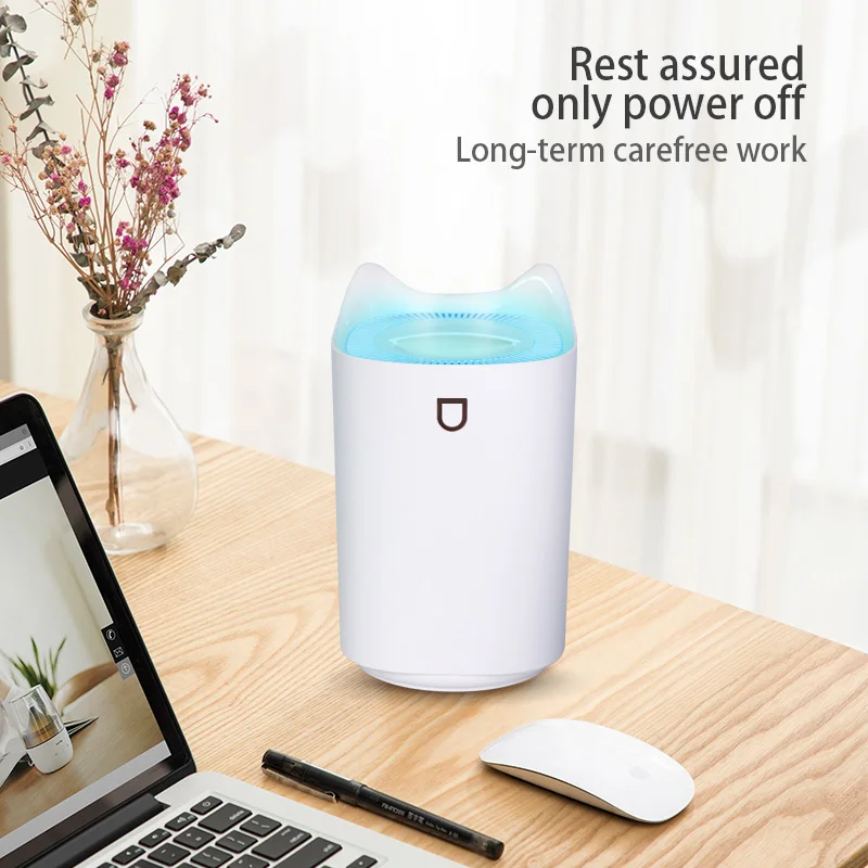 

KBAYBO 3.3L Double Nozzle Cool Mist Aroma Diffuser Heavy Fog Ultrasonic Air Mist Humidificador With Coloful LED Light