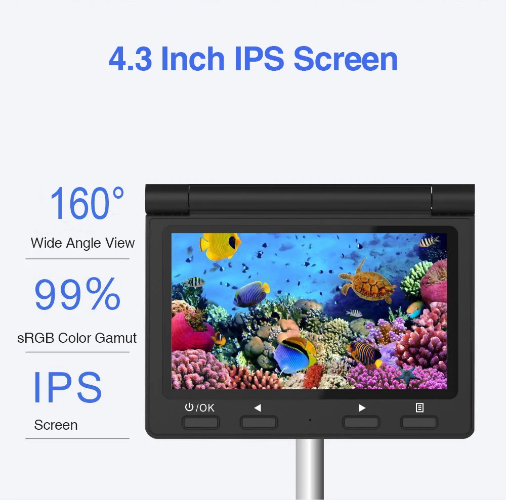 Eyoyo X6 720P AHD Новое поступление 30 м визуальный рыболокатор 4 3 дюймов высокая
