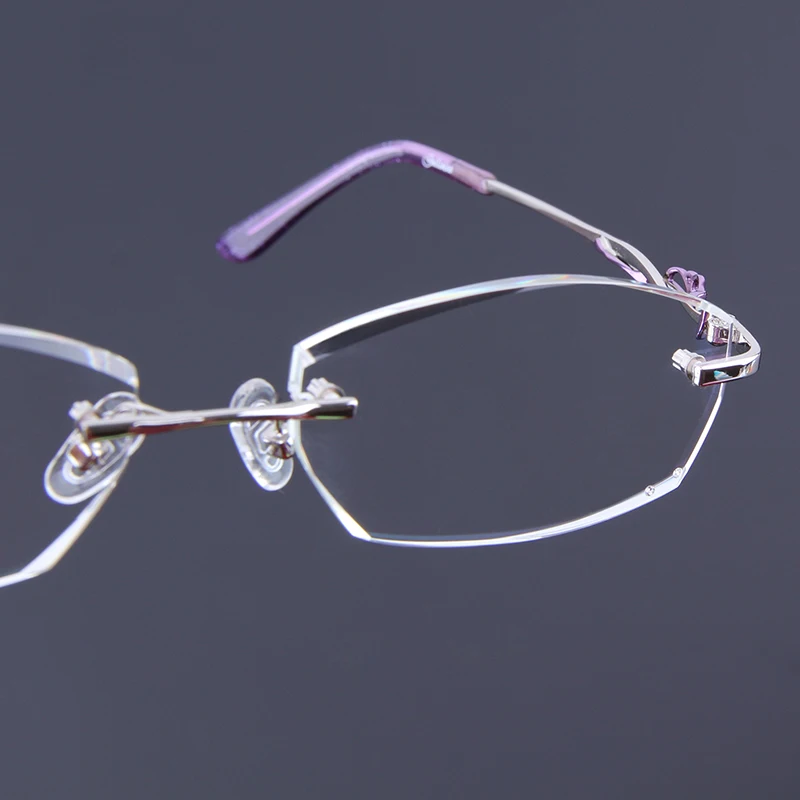 Luxury Rimless Women Prescription Eye Glasses Myopia Clear Lenses Ladies Hyperopia Eyewear Photochromic Progressive 028 |