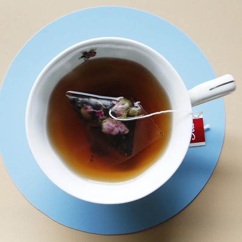 Розовый чай Pu'er Молочный Магазин черный в таком же стиле комбинированный