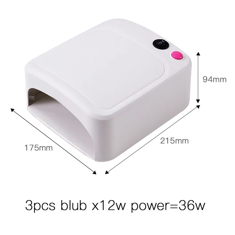 36 Вт Сушилка для ногтей УФ выпечки лампа на гвозде ногтевой фототерапии машина