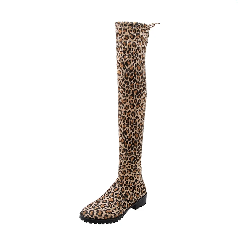 Золотой Зимние теплые женские сапоги выше колена удобные замшевые женские высокие сапоги женская обувь на шнуровке винно-черного цвета высокие сапоги до бедра на плоской подошве 33-43 - Цвет: Золотой