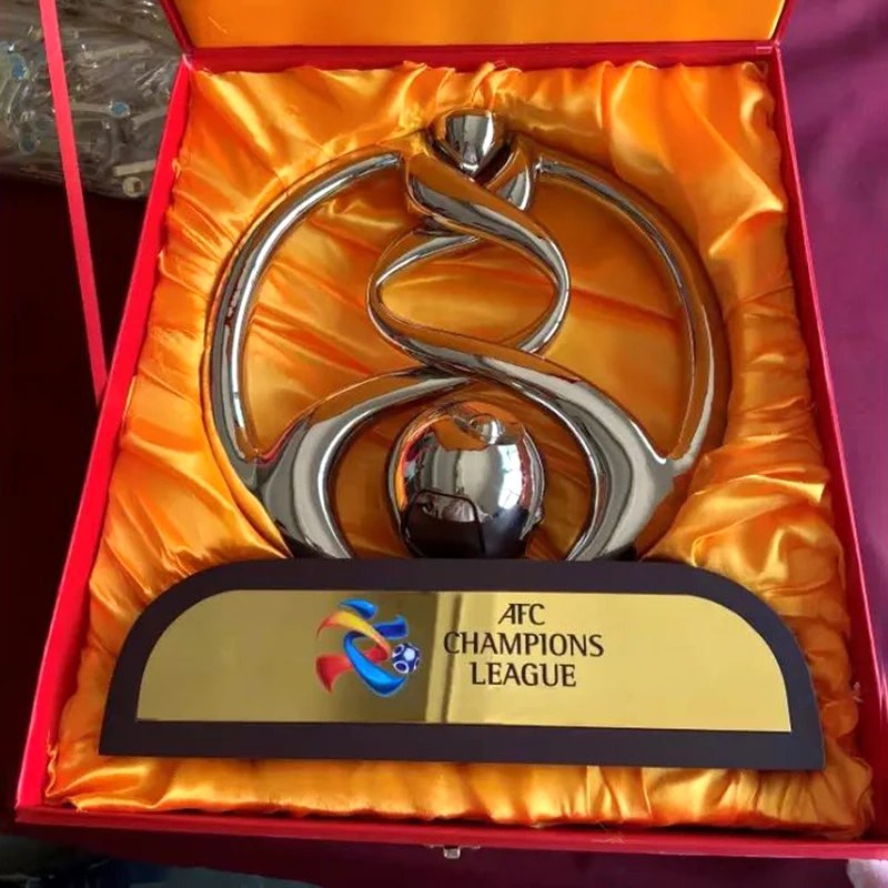 

28CM Metal Asian Cup Trophy Souvenirs 2019 2021 AFC Asia Champions Cup Trophies Luxury Soccer Champions Trophy Fans Souvenirs