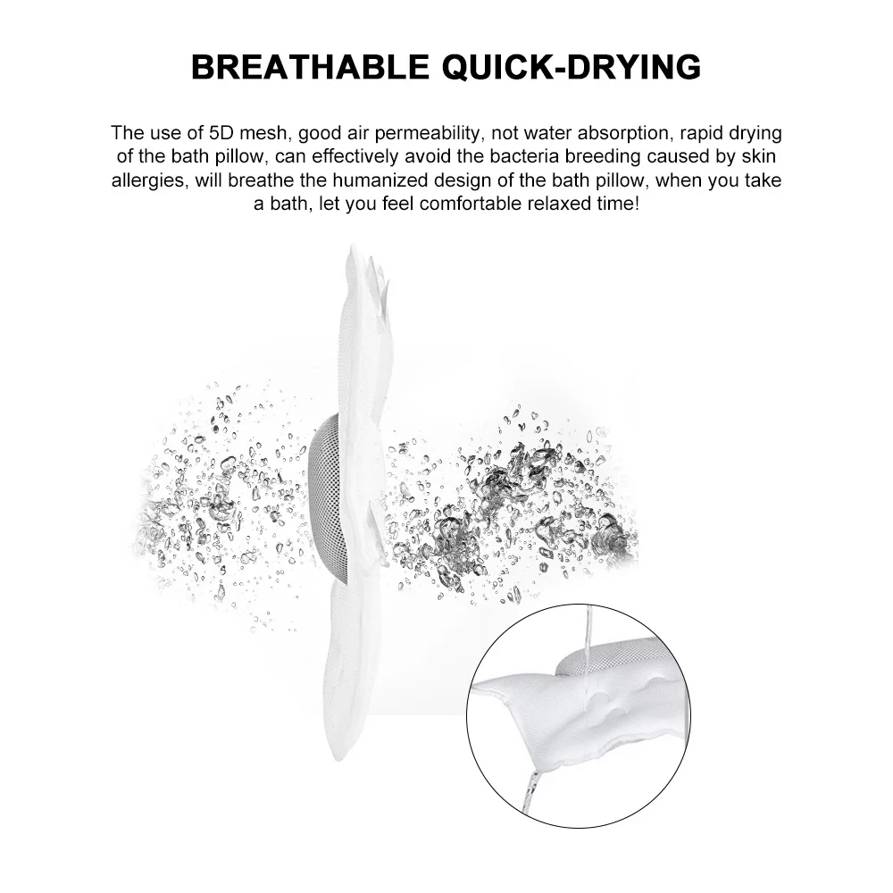 3D подушка в форме совы для ванны Нескользящая на присоске удобная головы шеи дома