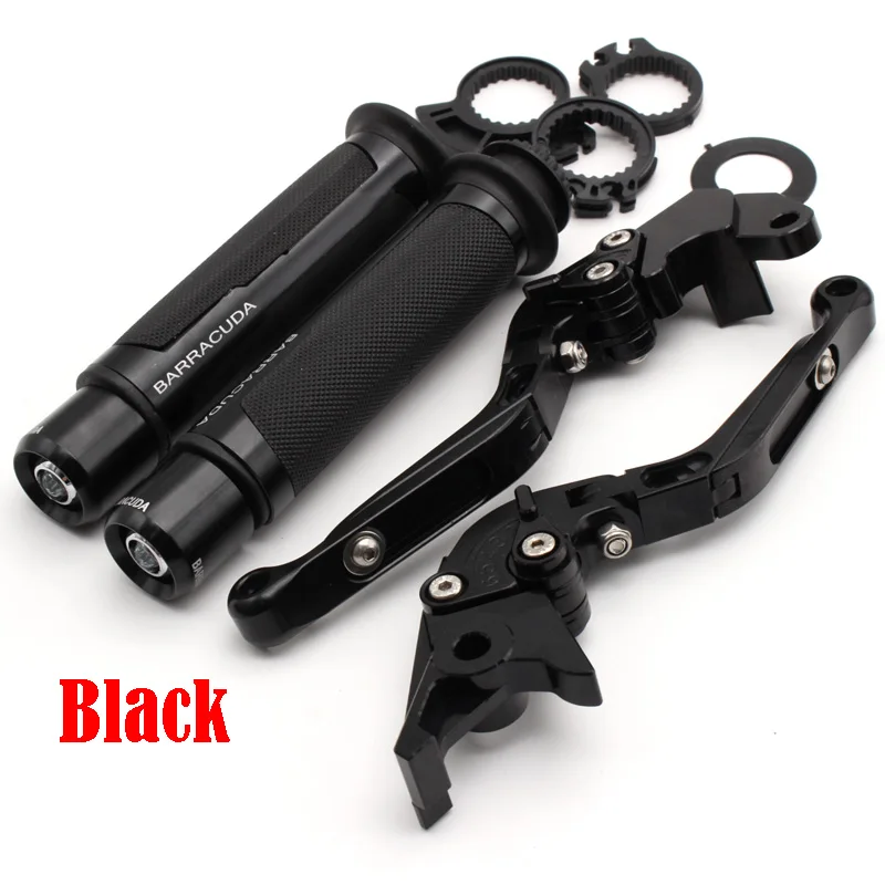 black Для Kawasaki ZR-7/S ZR7 ZR7S 1999-2003 2000 2001 2002 мотоцикл Регулируемый складной сцепные рычаги Руль ручками - Цвет: black