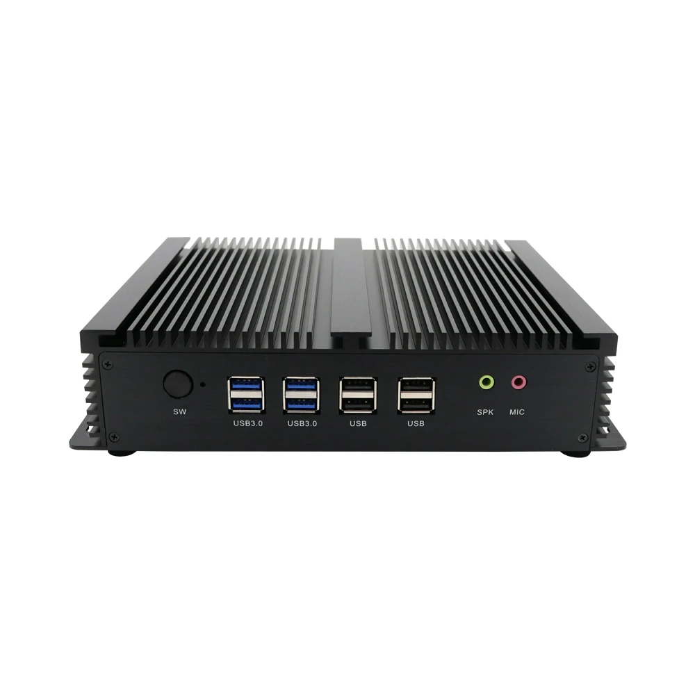 Промышленный мини-ПК Eglobal Intel Core i3 i5 4005U 4200U 4500U 2 RJ45 Lan 2HDMI Linux настольный компьютер 6