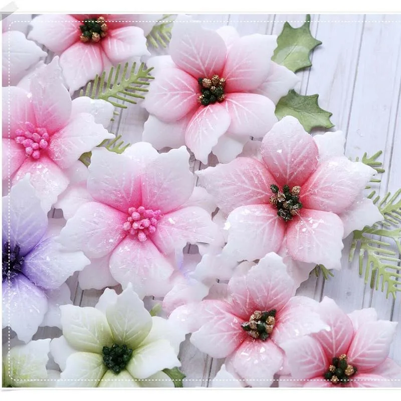 New Christmas Flower Cutting Dies Cutter Mold Punch Scrapbooking Cards Album Decor Stencil DIY Crafts | Дом и сад