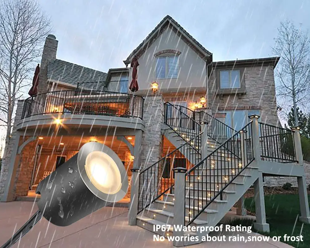 

SMY lighting Recessed LED Deck Light Kits with Protecting Shell 32mm, 12V Low Voltage lights for Garden,Yard Steps,Stair, Patio