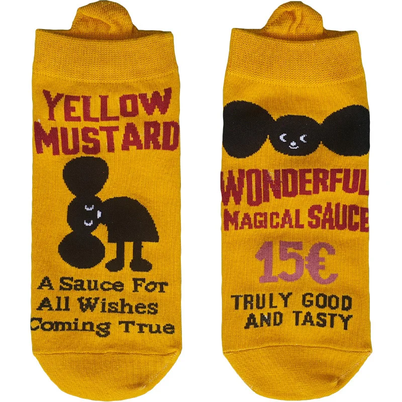 Повседневные женские летние хлопковые носки забавные с буквами спортивные до