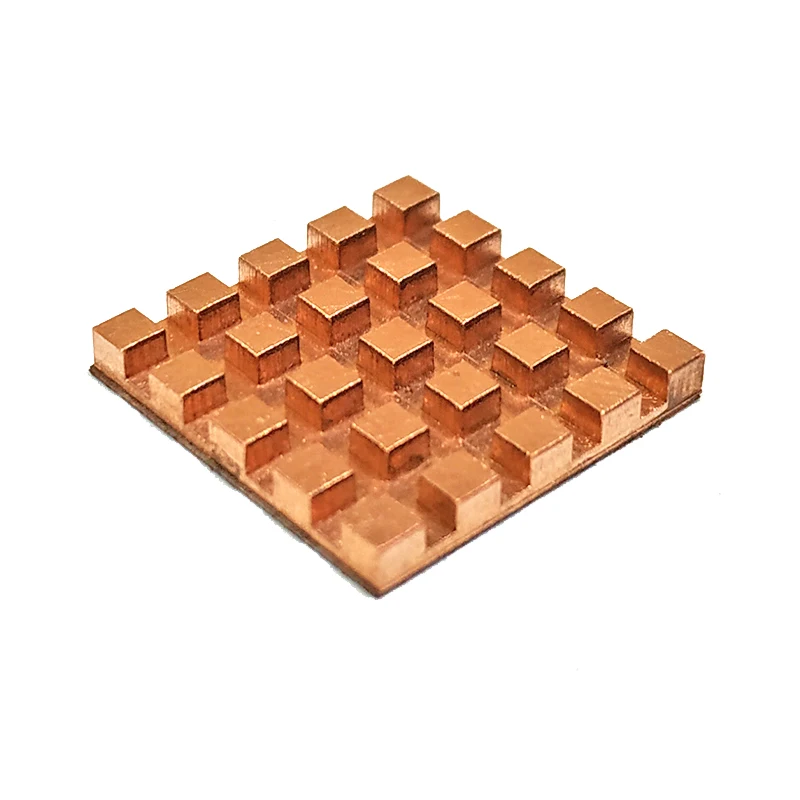 Мини радиатор из чистой меди ультратонкий 17x17x2/3/4 мм|Кулеры и системы охлаждения