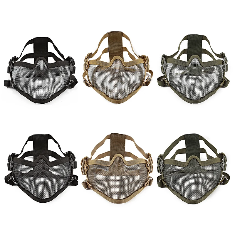 AIRSOFTA страйкбольная маска из стальной проволочной сетки Защитная для шлема