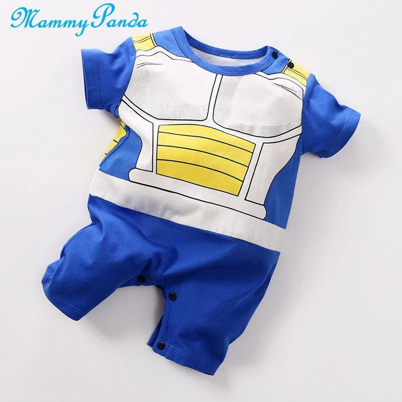 MPANDA Dragon Ball Vegeta, комбинезоны, комбинезон для младенцев мальчиков девочек, детская одежда, боди для новорожденных, хлопок, аниме, длинный рукав, Saiya