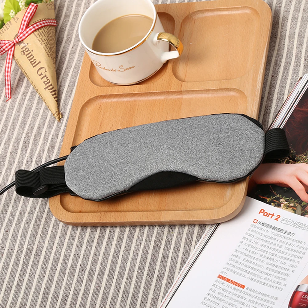 Перерабатываемая USB Горячая Паровая маска для сна с подогревом Lingette Lavable хлопковая маска для глаз для сна спа Лаванда Регулируемый бандаж