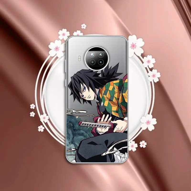 

Demon Slayer Tanjiro Nezuko Phone Case Transparent for Xiaomi mi Redmi note 10 t 8 9 pro lite 11 Samsung S 8 9 10 20 plus ultra