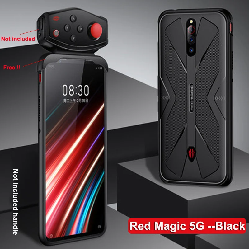 Двойной рейлы чехол для телефона ZTE Nubia Red Magic 5G Аксессуары мобильных телефонов