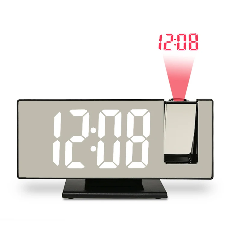 Новый будильник с 3D проекцией большие светодиодсветодиодный зеркальные часы