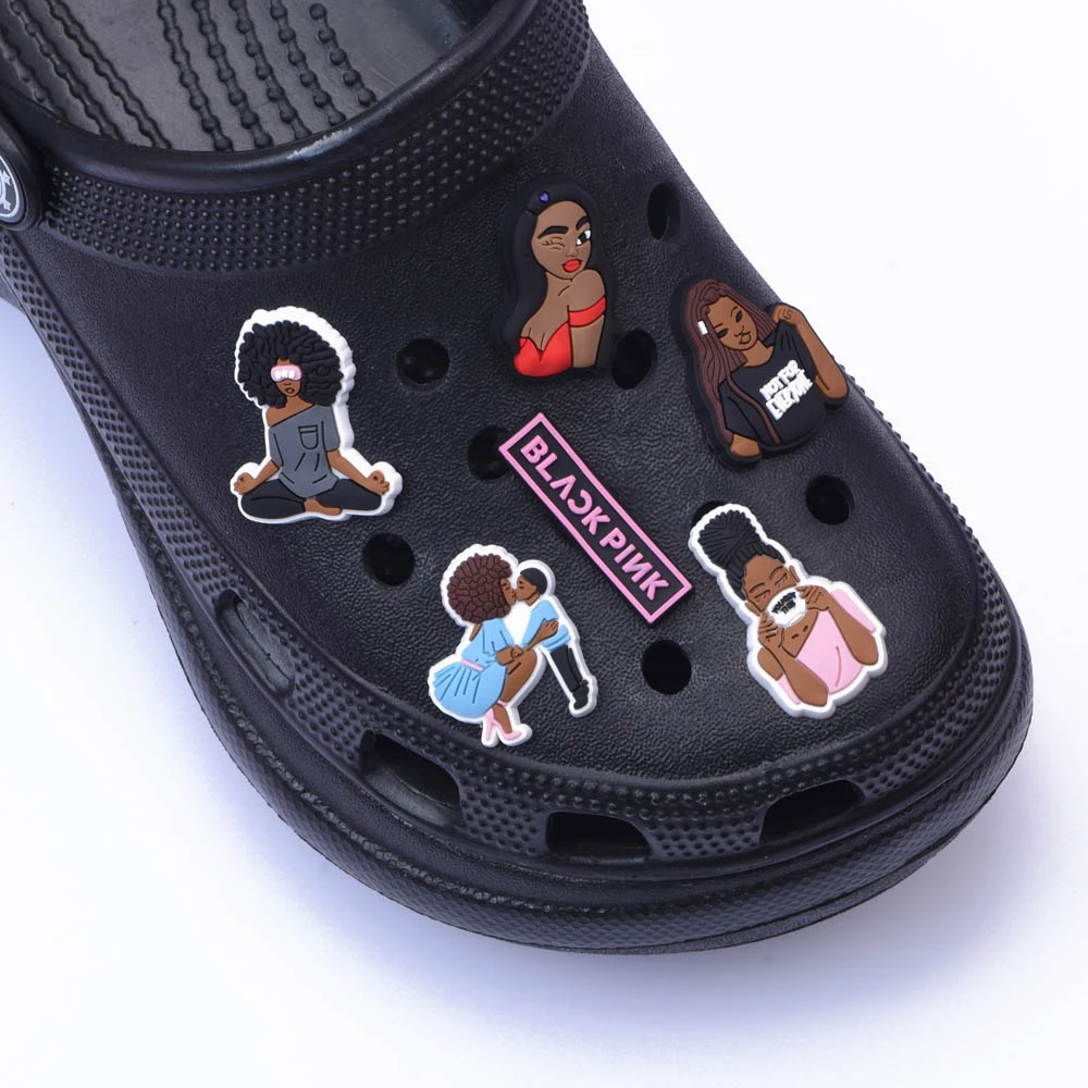 

1 шт., Черные Подвески для обуви Croc JIBZ