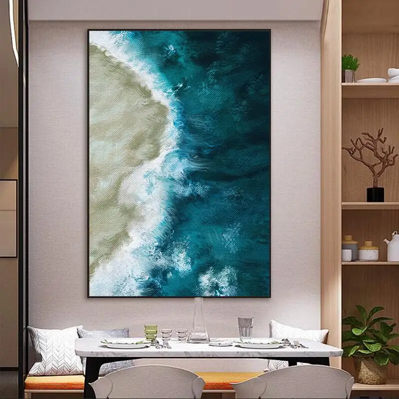 

Prints Poster Seascape Canvas Wall Art Paintings Modern Nordic Pictures for Living Room Decoration