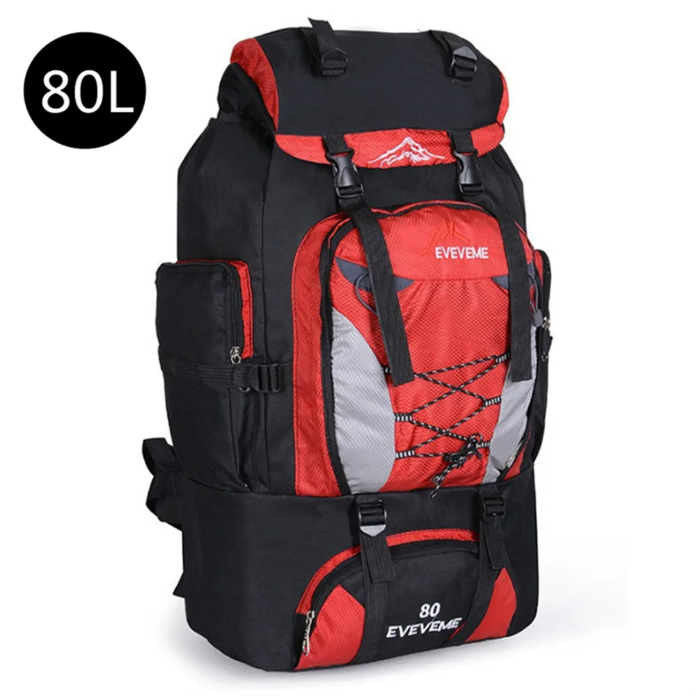 

Men's 80L Large Waterproof Climbing Hiking Backpack Camping Mountaineering Backpack Sport Outdoor Rucksack Bag