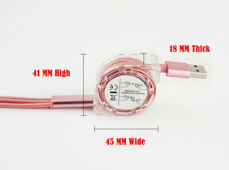 Retractable 3-In-1 Micro USB+Type C+ 8PIN Charging Data Cable For Android Phones Huwei Samsung | Электроника