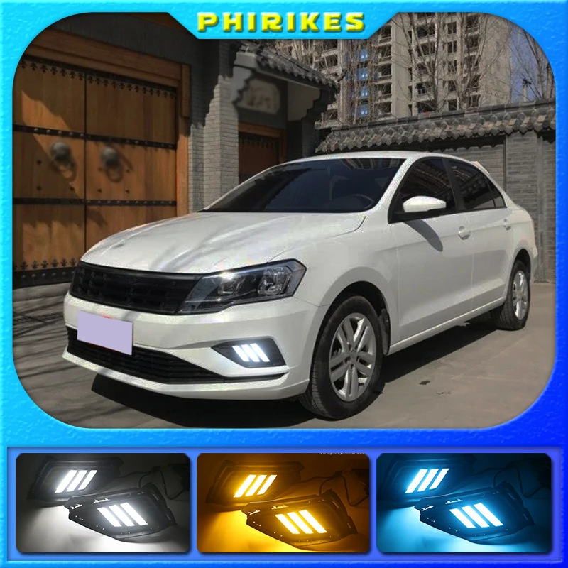 

For VW Jetta 2017-2019 LED DRL Daytime Running Lights With Wire Of Harness