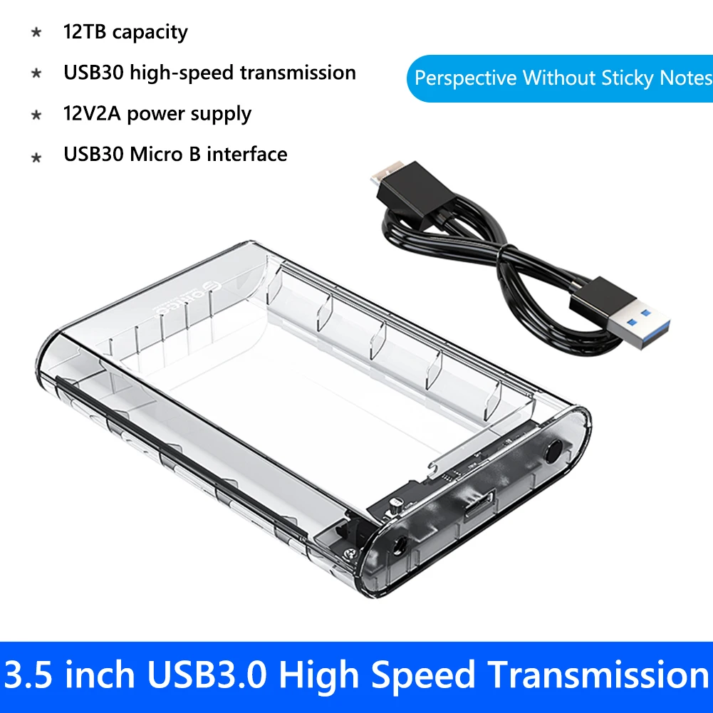 

Прозрачный жесткий диск ORICO 3139U3, 18 ТБ, 5 Гбит/с, USB3.0 на SATA3.0, чехол для 3,5 дюймового жесткого диска SATA