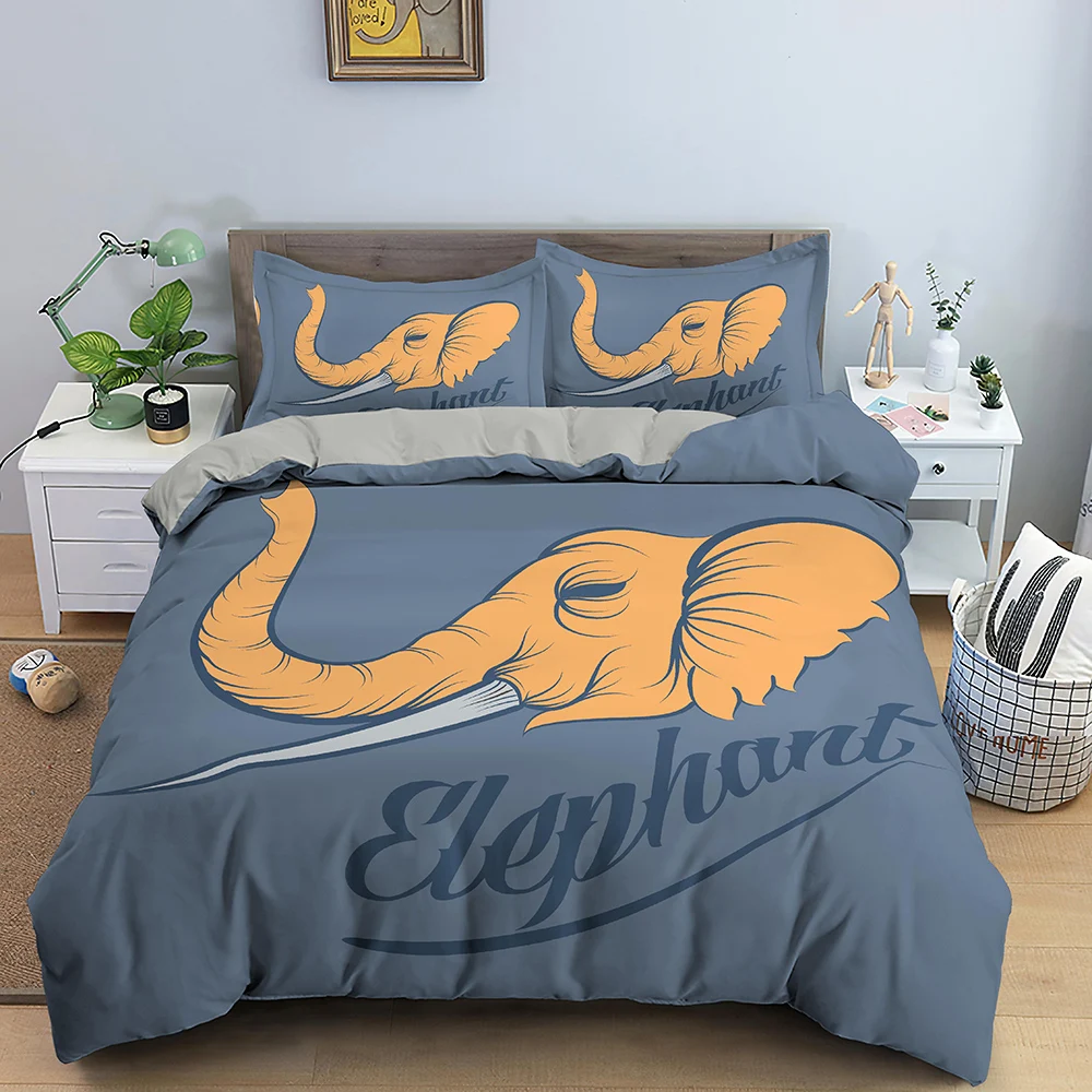 

Bohemian Elephant Bedding Set Luxury Queen Size Duvet Cover Creative Comforter Bed Cover Set Bedclothes 2/3pcs Comfortable