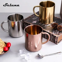 double wall stainless steel travel coffee mug unbreakable cup for kids thermal insulation tumbler milk cups tea mugs with lid
