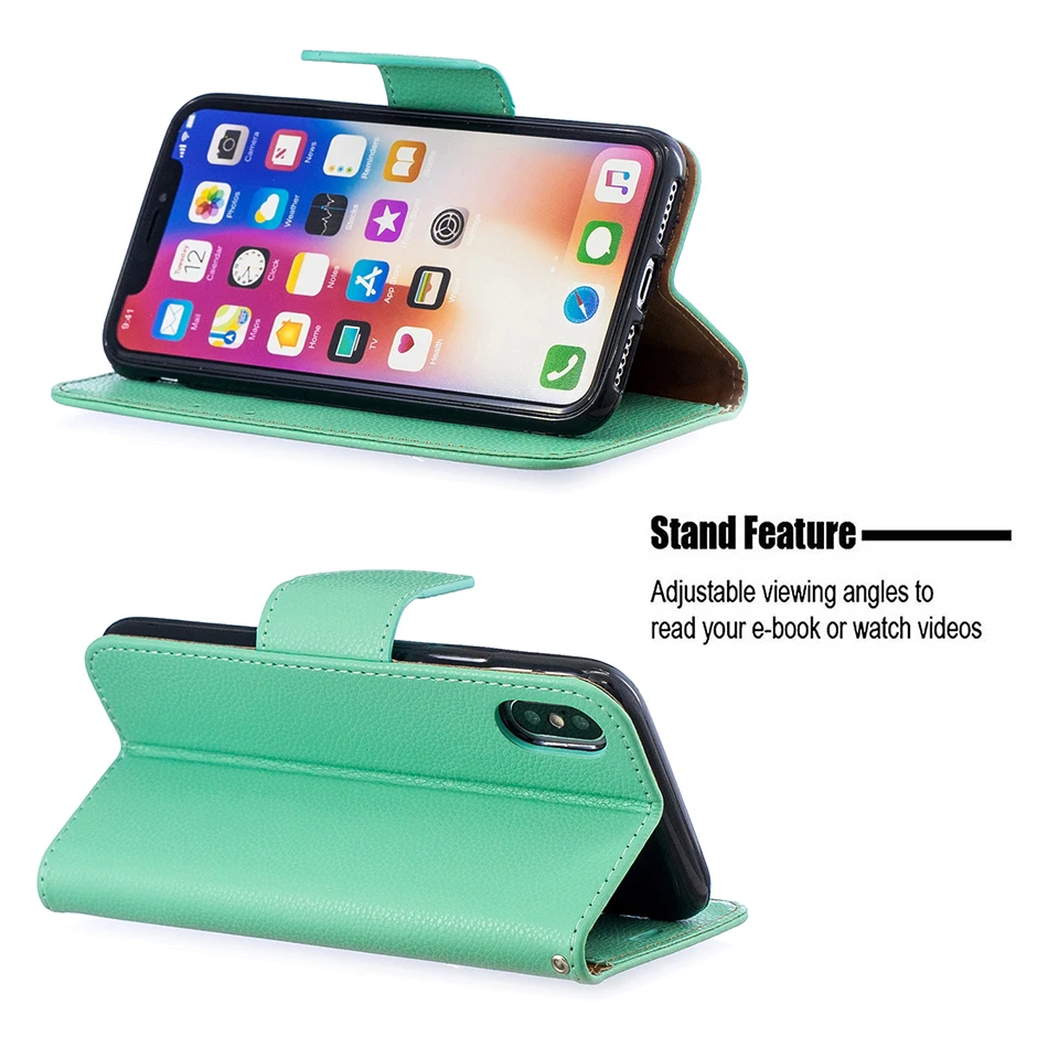 Роскошный однотонный чехол-книжка с узором Личи для Nokia 1 Plus 4 2 2019 6 7 3 5 | Мобильные