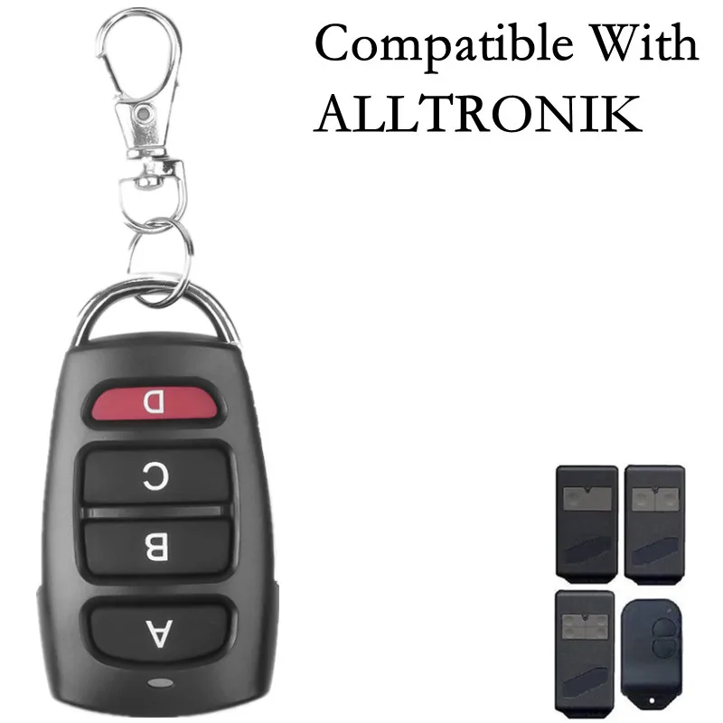 ALLTRONIC S429-1, ALLTRONIC S429-2, S429-4,S429-Mini, запасная копия для пульта дистанционного управления гаражной дверью, фиксированный код 433MHz
