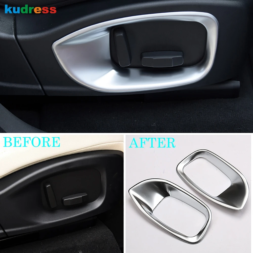 For Jaguar F-Pace 2016 2017 2018 Carbon Fiber Seat Adjustment Switch Button Frame Cover Trim Car Interior Accessories 2pcs | Автомобили и