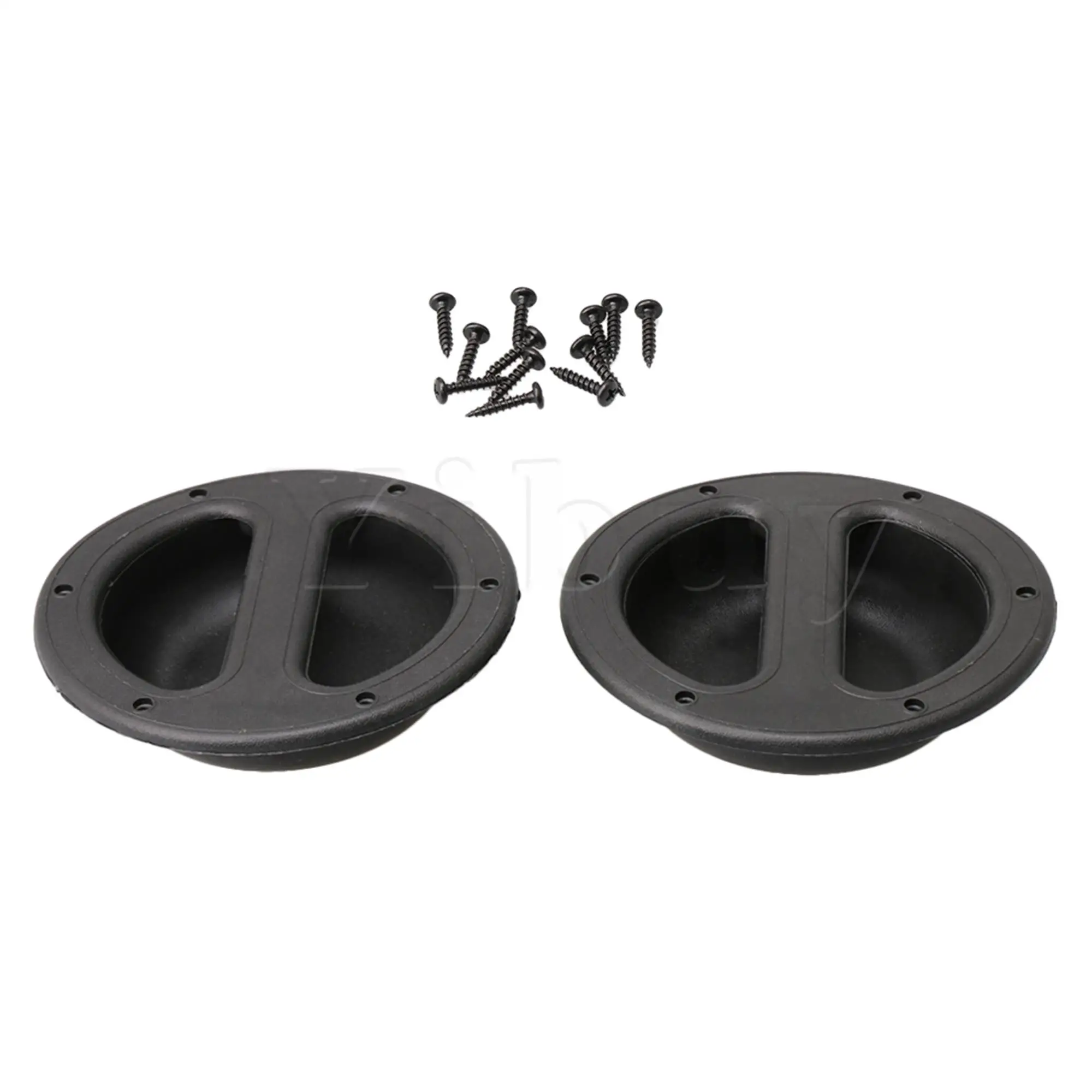 

Yibuy 2PCS Black Plastic Replacement Recessed Handle Embedded Guitar